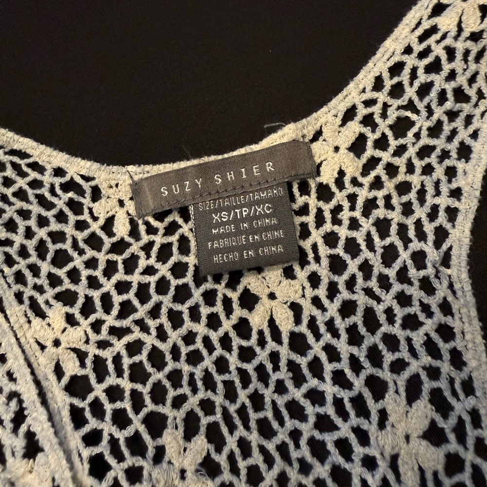 Suzy Shier Boho Crochet Racerback Top - Picture 7 of 7